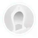 Játék fésülködő asztal, ECOTOYS FH-KF200011-W, 65 x 110 x 43 cm, fa és MDF, tükörrel, fiókkal, zsámollyal, falhoz rögzíthető