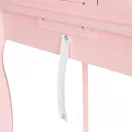 Gyerek sminkasztal, ECOTOYS FH-KF200011-P, 65 x 110 x 43 cm, rózsaszín, fából készült, tükörrel, fiókkal, ülőkével, falra rögzíthető, 3 éves kortól