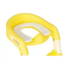 Gyerek WC-ülőke, ECOTOYS HA-P23S, sárga, lépcsővel, puha párnázott betéttel, csúszásgátló, univerzális, 6-36 hónapos korig