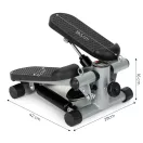Taposógép, MOVEPRO GB-S068, 29 x 42 x 16 cm, 5 funkciós kijelző, állítható hidraulikus ellenállás, 2 db ellenállásszalaggal, csúszásgátló