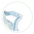 Utazó gyerekkád, ECOTOYS HA-B37, szürke, 79 x 49 cm, összecsukható, hőérzékelős dugóval, szilikon és műanyag, 0-1 éves korig