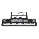 Gyerek szintetizátor, MUSIC PARADISE MQ-6119, 76 x 23 x 19 cm, 61 billentyűs, mikrofonnal, hálózati adapterrel, 10 ritmussal, 6 dallammal, felvétel funkcióval, 3 éves kortól