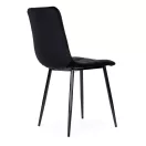 Étkezőszék, ModernHome MC47-1, 4 db, fekete, 90 x 46 x 41 cm, bársony kárpit, acél lábak, háttámla, teherbírás: 120 kg