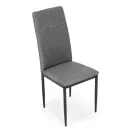 Étkezőszék, ModernHome KJC007, 4 db, szürke, 95 x 41 x 38 cm, szövet kárpit, acél lábak, háttámla, teherbírás: 120 kg