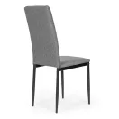 Étkezőszék, ModernHome KJC007, 4 db, szürke, 95 x 41 x 38 cm, szövet kárpit, acél lábak, háttámla, teherbírás: 120 kg