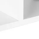 Könyvespolc, ModernHome CH230817-WT, fehér, 175 x 28 x 77 cm, 5 polcos, MDF polc, falhoz rögzíthető, rácsos kialakítás, teherbírás: 7 kg/polc