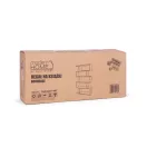 Könyvespolc, ModernHome CH230817-WT, fehér, 175 x 28 x 77 cm, 5 polcos, MDF polc, falhoz rögzíthető, rácsos kialakítás, teherbírás: 7 kg/polc