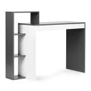 Íróasztal, ModernHome CHDK07-DG, 110 x 40 x 92 cm, szürke, 4 polcos, laminált forgácslap, védőtalpakkal