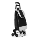 Kerekes bevásárlókocsi, ModernHome PGJSFC015, fekete, 25 l, 57 x 37 x 97 cm, 20 kg teherbírású, fém vázzal és vízálló anyaggal