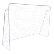  Futballkapu, Movepro DS1456, 300 x 200 x 120 cm, fehér, fém váz, rögzítővel, szerszám nélkül összeszerelhető