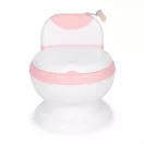 Gyerek bili, ECOTOYS HA-P05, rózsaszín, WC-szerű kialakítás, fedéllel, tisztítókefével, kivehető tartállyal, puha ülőkével, stabil, műanyag