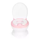 Gyerek bili, ECOTOYS HA-P05, rózsaszín, WC-szerű kialakítás, fedéllel, tisztítókefével, kivehető tartállyal, puha ülőkével, stabil, műanyag