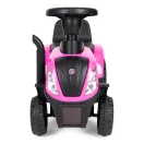 Bébitaxi, Multistore 658T, New Holland traktor, rózsaszín, 88 x 27 x 43 cm, kormánydudával és indításhanggal, utánfutóval, borulásgátlóval, 12 hónapos kortól, teherbírás: 25 kg, elemes (2 x AA - nem tartozék)