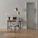 Étkezőszék, ModernHome F261-3KD, 4 db, szürke, 98 x 40 x 40 cm, bársony kárpit, acél lábak, magas háttámla, teherbírás: 120 kg