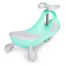 Wiggle autó, ECOTOYS YM-SW-1, zöld, 79 x 36 x 38,5 cm, LED-es világító gumírozott kerekek, 360°-ban forgó kormány, beltéri/kültéri, teherbírás: 70 kg, 3 év felett