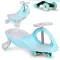 Wiggle autó, ECOTOYS YM-SW-1, kék, 79 x 36 x 38,5 cm, LED-es világító gumírozott kerekek, 360°-ban forgó kormány, beltéri/kültéri, teherbírás: 70 kg, 3 év felett