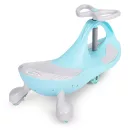 Wiggle autó, ECOTOYS YM-SW-1, kék, 79 x 36 x 38,5 cm, LED-es világító gumírozott kerekek, 360°-ban forgó kormány, beltéri/kültéri, teherbírás: 70 kg, 3 év felett