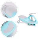 Wiggle autó, ECOTOYS YM-SW-1, kék, 79 x 36 x 38,5 cm, LED-es világító gumírozott kerekek, 360°-ban forgó kormány, beltéri/kültéri, teherbírás: 70 kg, 3 év felett