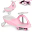 Wiggle autó, ECOTOYS YM-SW-1, rózsaszín, 79 x 36 x 38,5 cm, LED-es világító gumírozott kerekek, 360°-ban forgó kormány, beltéri/kültéri, teherbírás: 70 kg, 3 év felett