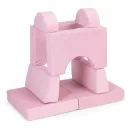 Gyerek moduláris fotel, ECOTOYS TMSRT-13, rózsaszín, 8 modul, levehető és mosható huzat, habszivacs, átalakítható kanapévá, puffá, matraccá, teherbírás: 120 kg
