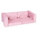 Gyerek moduláris fotel, ECOTOYS TMSRT-13, rózsaszín, 8 modul, levehető és mosható huzat, habszivacs, átalakítható kanapévá, puffá, matraccá, teherbírás: 120 kg