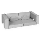 Gyerek moduláris fotel, ECOTOYS TMSRT-13, szürke, 8 modul, levehető és mosható huzat, habszivacs, átalakítható kanapévá, puffá, matraccá, teherbírás: 120 kg