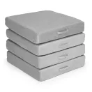 Gyerek moduláris fotel, ECOTOYS TMSRT-14, szürke, 8 modul, levehető és mosható huzat, habszivacs, átalakítható kanapévá, puffá, matraccá, teherbírás: 120 kg, 2 gyermeknek