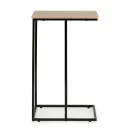 Dohányzóasztal, ModernHome BJ403066BT, 40 x 30 cm, téglalap alakú, magasság: 66 cm, fém váz, MDF asztallap, karcálló felület
