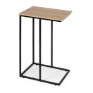 Dohányzóasztal, ModernHome BJ403066BT, 40 x 30 cm, téglalap alakú, magasság: 66 cm, fém váz, MDF asztallap, karcálló felület