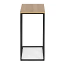 Dohányzóasztal, ModernHome BJ403066BT, 40 x 30 cm, téglalap alakú, magasság: 66 cm, fém váz, MDF asztallap, karcálló felület