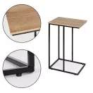 Dohányzóasztal, ModernHome BJ403066BT, 40 x 30 cm, téglalap alakú, magasság: 66 cm, fém váz, MDF asztallap, karcálló felület