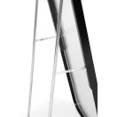 Álló tükör, ModernHome VKM-915B, fekete keret, 159 x 39 cm, csúszásgátló talpakkal, falra akasztható