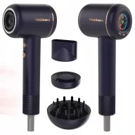   Hajszárító, Webber 05HD-1698, 1600 W, sötétkék–arany, 3 hőfok és 3 sebesség, hideg levegő gomb