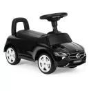 Bébitaxi, Multistore 667, Mercedes C-osztály, fekete, 64 x 28 x 37 cm, kormánydudával és indításhanggal, ülés alatti tárolóval, borulásgátlóval, 12 hónapos kortól, teherbírás: 25 kg, elemes (2 x AAA - nem tartozék)