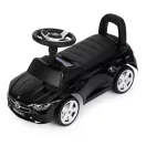 Bébitaxi, Multistore 667, Mercedes C-osztály, fekete, 64 x 28 x 37 cm, kormánydudával és indításhanggal, ülés alatti tárolóval, borulásgátlóval, 12 hónapos kortól, teherbírás: 25 kg, elemes (2 x AAA - nem tartozék)