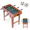 Csocsóasztal, ECOTOYS HM237400, zöld/fa, 69 x 35,5 x 61 cm, 18 játékos, 2 db labda, 6 krómozott rúd, csúszásgátló fogantyúk, kézi számláló