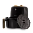 Air Fryer forrólevegős sütő, Eldom FR35, 3,5 l, fekete/arany, olaj nélküli sütés, 7 programos, tapadásmentes, időzítő, 1300 W