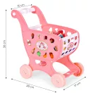 Játék bevásárlókocsi, ECOTOYS 978-2, rózsaszín, 18 db kiegészítővel, 3 éves kortól, biztonságos kialakítás, valósághű megjelenés