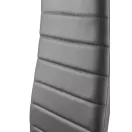 Étkezőszék, KE01, 4 db, szürke, 92 x 40 x 40 cm, műbőr kárpit, porszórt acél lábak, teherbírás: 120 kg