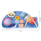 Zenélő játékasztal, ECOTOYS TL204013, 41 x 7 x 23,5 cm, 4 db beépített hangszer, 2 db ütő, 3 éves kortól ajánlott