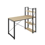   Számítógépasztal, Leobert 2824-1, 97 x 56 x 120 cm, 4 polccal, balos-jobbos szerelhetőség, állítható lábakkal, fa és fém anyagból, teherbírás: 50 kg