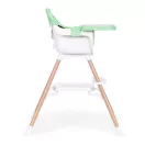 Etetőszék, ECOTOYS HC508, zöld, 2 az 1-ben magasságállítás, levehető tálcával, fém lábak, 5 pontos biztonsági öv, teherbírás: 20 kg