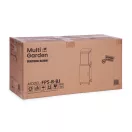 Gázos teraszfűtő, MultiGarden FPS-B-BJ, 13 kW, szögletes, 42 x 42 cm, magasság: 136 cm, maximum 11 kg gázpalack, üveg lángvédő, nyomásszabályzó, tömlő, védőhuzat, fogyasztás: 929 – 946 g/óra