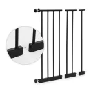 Biztonsági kapu, babarács, ECOTOYS SF-011B-BC, szélesség: 74–130 cm, magasság: 77,5 cm, egykezes nyitás, kétirányú nyílás, önzáródó, összecsukható, fém és fa