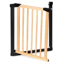 Biztonsági kapu, babarács, ECOTOYS SF-011A-BC, szélesség: 74–80 cm, magasság: 77,5 cm, egykezes nyitás, kétirányú nyílás, fém és fa