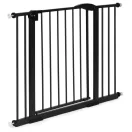 Biztonsági kapu, babarács, ECOTOYS SG-012-BC, fekete, szélesség: 74–105 cm, magasság: 77 cm, egykezes nyitás, kétirányú nyílás, önzáródó, fém