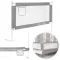 Leesésgátló ágykorlát, ECOTOYS SG-030A-GY, szürke/fehér, 150 x 61-92 cm, acél váz, légáteresztő háló, biztonsági zár, leengedhető, zsebes tároló, állítható magasság
