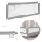 Leesésgátló ágykorlát, ECOTOYS SG-030C-GY, szürke/fehér, 200 x 61-92 cm, acél váz, légáteresztő háló, biztonsági zár, leengedhető, zsebes tároló, állítható magasság