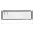 Leesésgátló ágykorlát, ECOTOYS SG-030C-GY, szürke/fehér, 200 x 61-92 cm, acél váz, légáteresztő háló, biztonsági zár, leengedhető, zsebes tároló, állítható magasság
