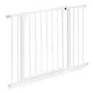 Biztonsági kapu, babarács, ECOTOYS SG-012-W, fehér, szélesség: 74–105 cm, magasság: 77 cm, egykezes nyitás, kétirányú nyílás, önzáródó, fém